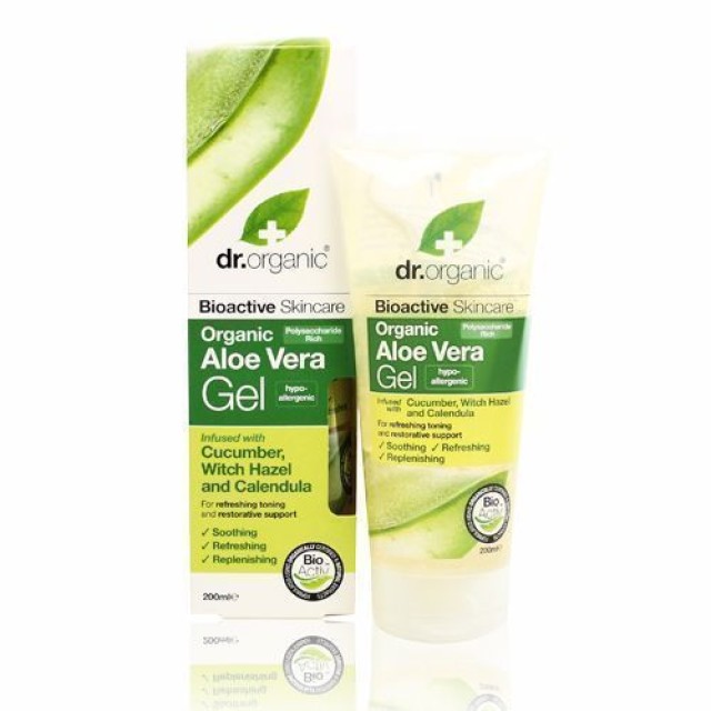 Dr. Organic Aloe Vera Gel with Cucumber & Witch Hazel 200 ml