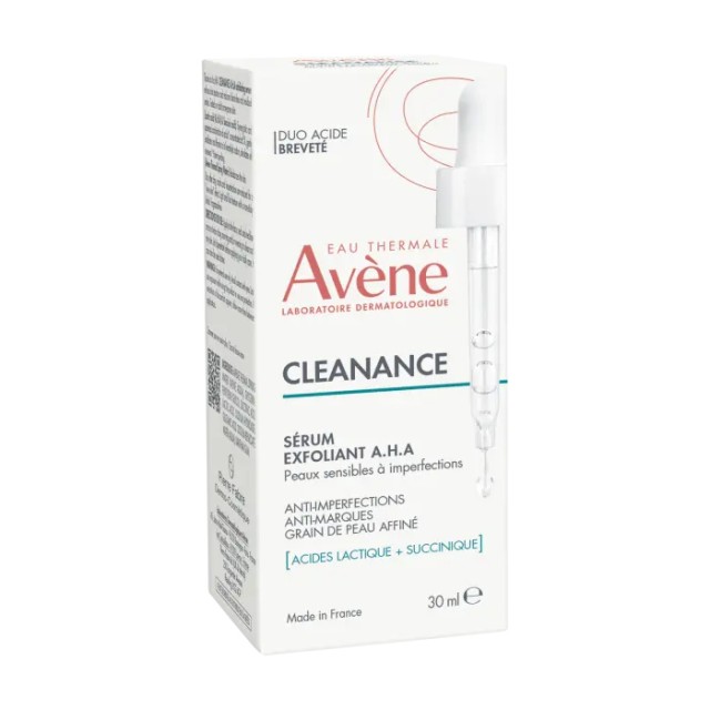 Avene Cleanance Serum Exfoliant A.H.A Ορός Απολέπισης Προσώπου 30ml