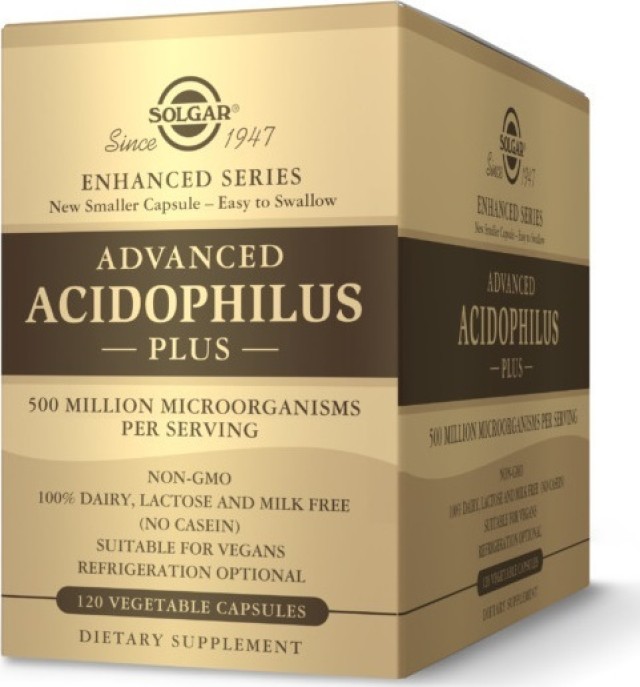 SOLGAR ADVANCED ACIDOPHILUS PLUS veg.120s