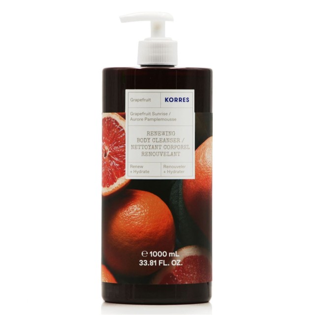 Korres Renewing Body Cleanser Grapefruit Αφρόλουτρο 1000ml