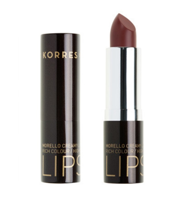 KORRES MORELLO CREAMY LIPSTICK MOCHA BROWN 34 3.5g