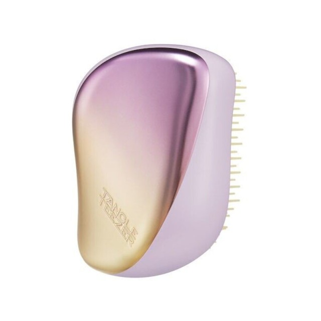 Tangle Teezer Compact Styler Lilac Yellow Chrome Βούρτσα Μαλλιών για Ξεμπέρδεμα