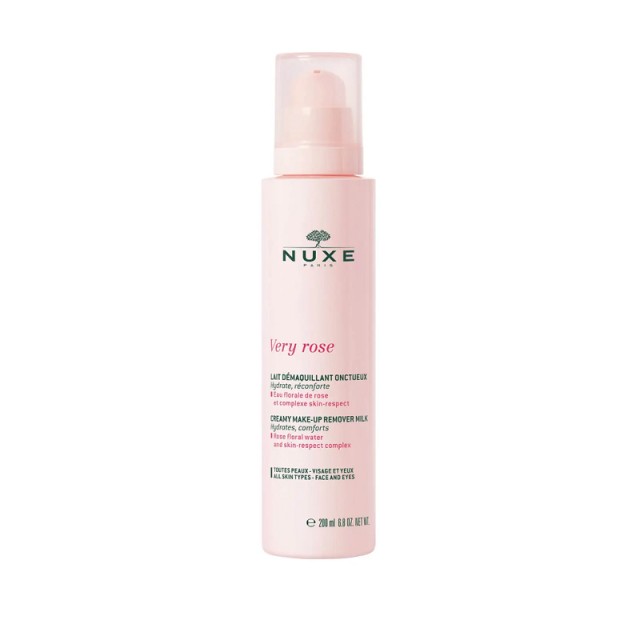 Nuxe Very Rose Make-up Remover Milk Γαλάκτωμα Ντεμακιγιάζ για Πρόσωπο & Μάτια 200ml