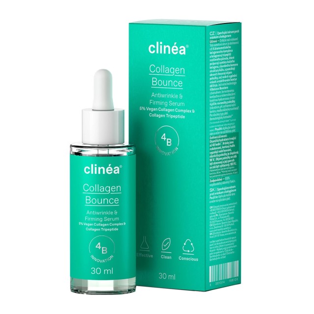 Clinea Collagen Bounce Αντιρυτιδικός & Συσφικτικός Ορός, 30ml