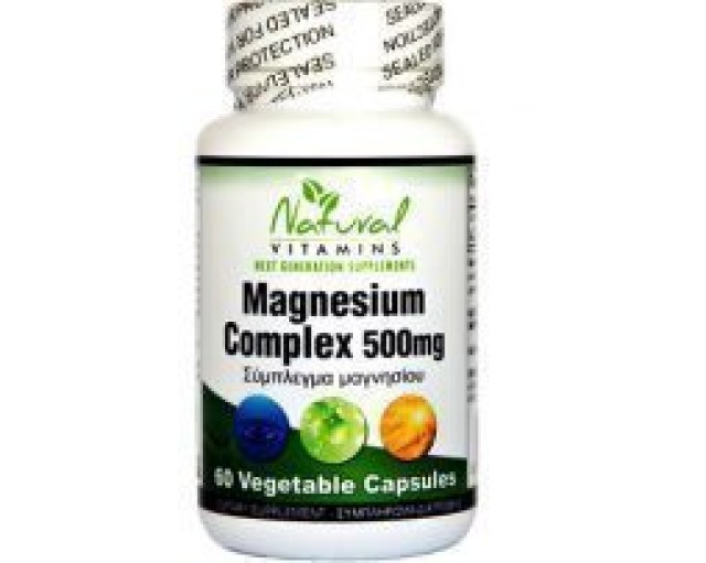 Natural Vitamins Magnesium Complex 500mg 60caps