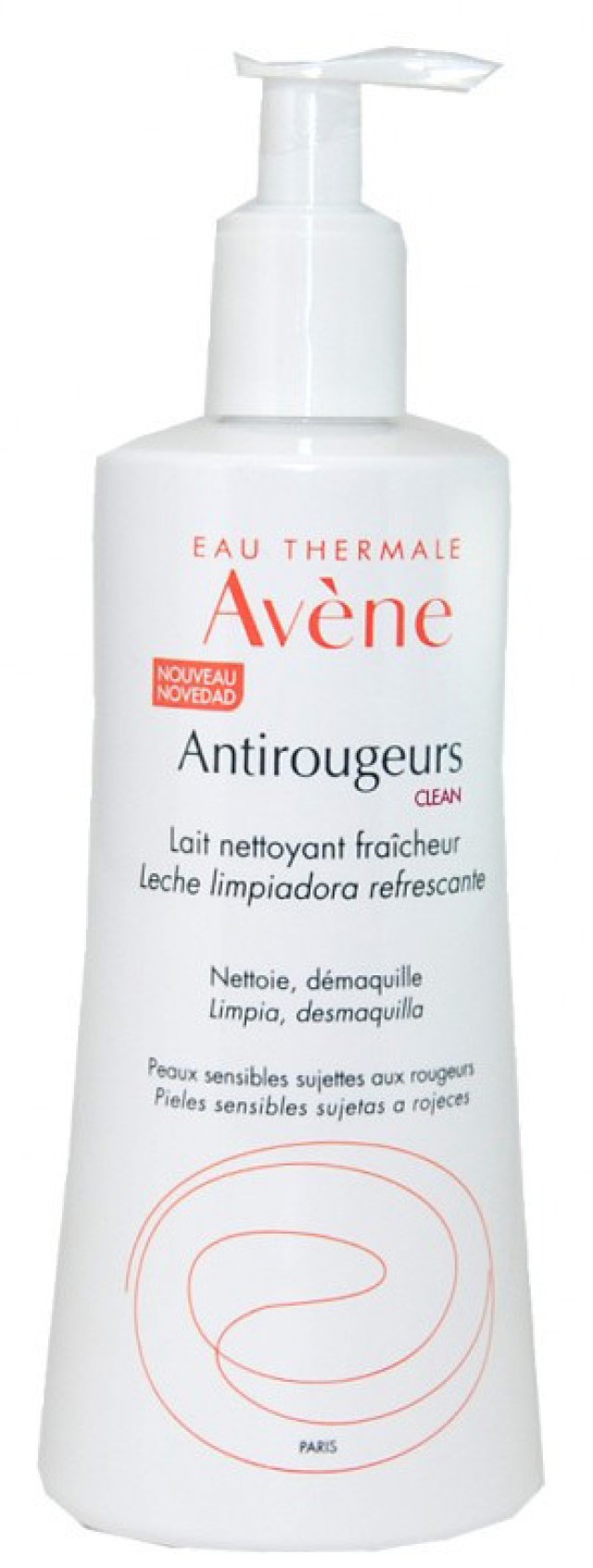 Avene Antirougeurs Clean Γαλάκτωμα Καθαρισμού κατά της Ερυθρότητας 400ml