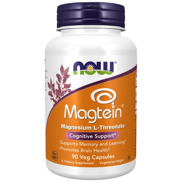 Now Magtein Magnesium L-Threonate 90 Veg Capsules