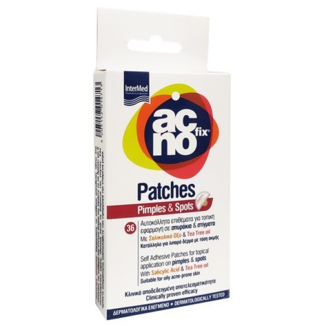 Intermed Acnofix Patches for Pimples & Spots Επιθέματα για Τοπική Εφαρμογή σε Σπυράκια & Στίγματα 30 Τεμάχια