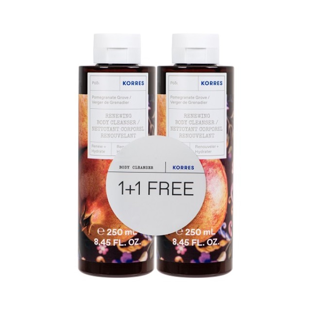 Korres Pomegranate Grove Ρόδι Αφρόλουτρο 250ml 1+1 Δώρο