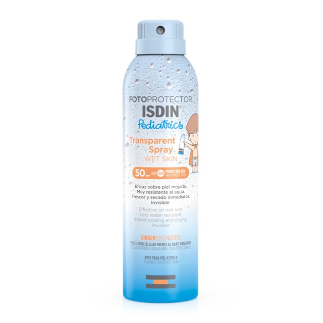 Isdin Fotoprotector Pediatrics Transparent Spray Wet Skin for Body SPF50 Παιδικό Αντηλιακό Σώματος 250ml