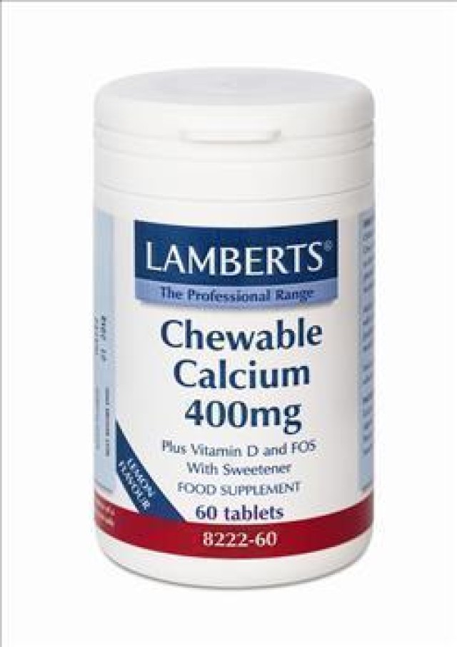 LAMBERTS CHEWABLE CALCIUM 400MG 60TABS