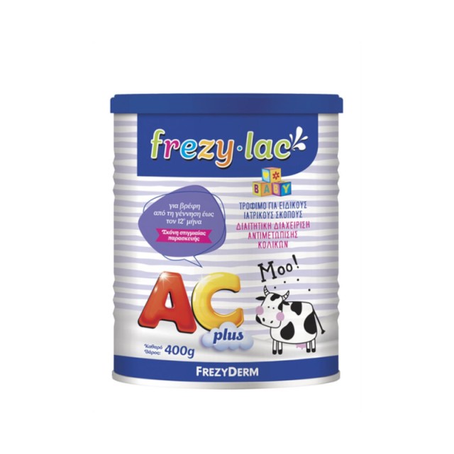 Frezylac AC Plus Βρεφικό Γάλα Αντιμετώπισης Κολικών 0-12m, 400gr