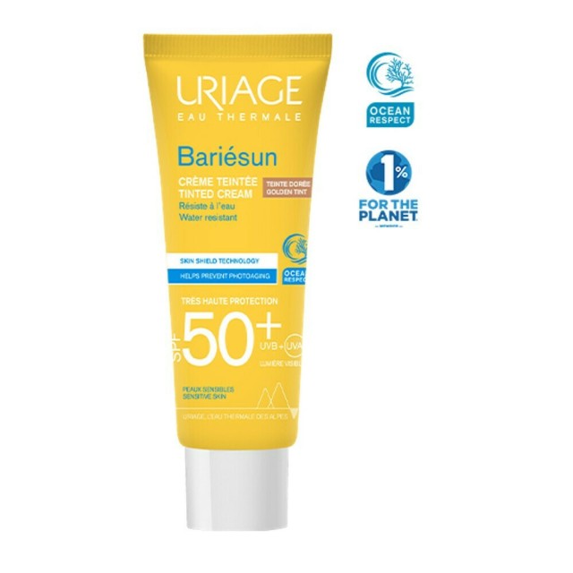 Uriage Bariesun Tinted Cream Golden Tint SPF50 Αντηλιακή κρέμα προσώπου με σκούρα απόχρωση 50ml