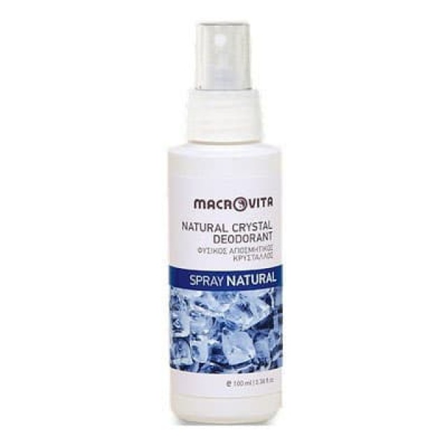 Macrovita Φυσικός Αποσμητικός Κρύσταλλος Άοσμος Spray Natural 100ml