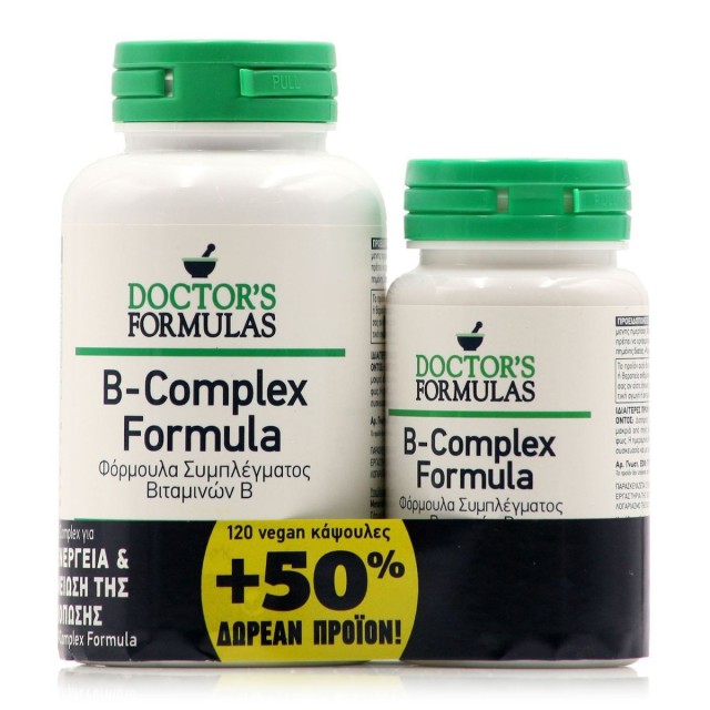 Doctors Formulas Set B-Complex 120caps + Δώρο Doctors Formulas B-Complex 60caps