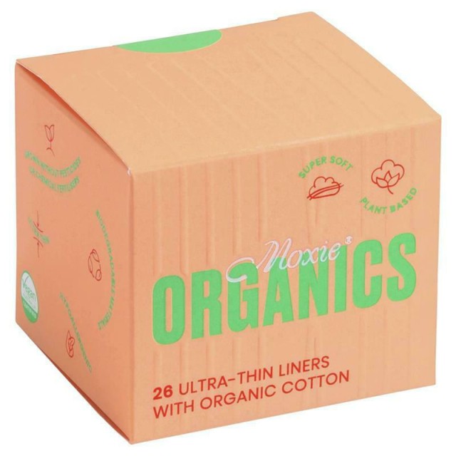 Moxie Organics Ultra Thin Panty Liners Pads 26pcs