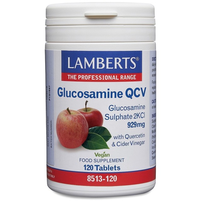 Lamberts Glucosamine QCV 929mg Vegan Συμπλήρωμα Διατροφής 120 tabs.