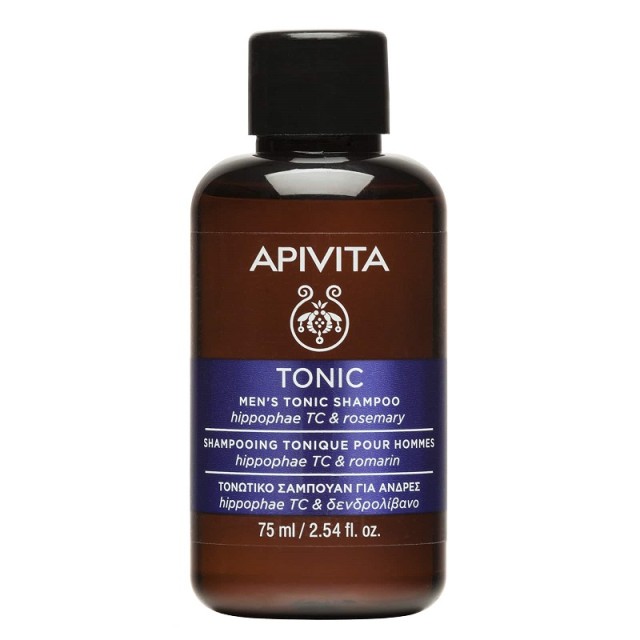 Apivita Mens Tonic Shampoo With Hippophae TC & Rosemary 75ml