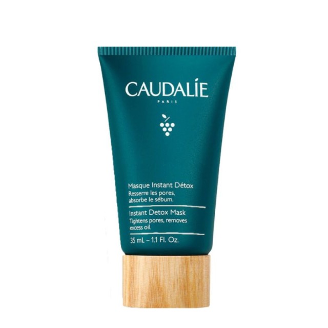 Caudalie Instant Detox Μάσκα Προσώπου για Καθαρισμό, Σύσφιξη, Αποτοξίνωση, Λάμψη με Άργιλο 35ml