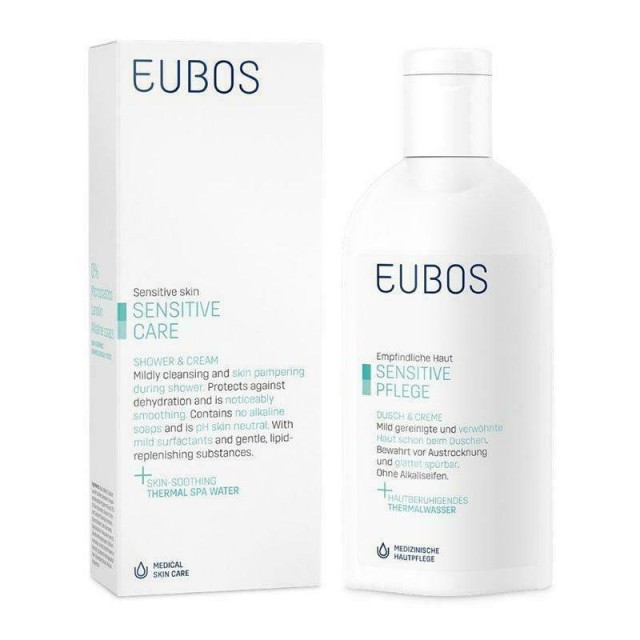 EUBOS SHOWER & CREAM, 200 ml