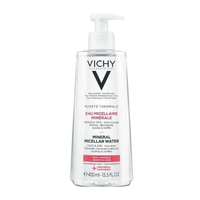 Vichy Purete Thermale Eau Micellar Minerale Water Καθαριστικό Νερό Ντεμακιγιάζ για Ευαίσθητη Επιδερμίδα 400ml