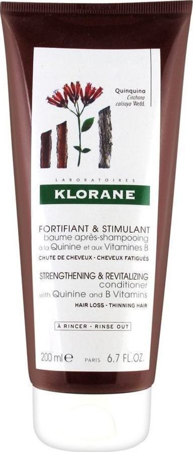 Klorane Baume Apres Shampooing Quinine Μαλακτική & Δυναμωτική Κρέμα Με Κινίνη Κατά Της Τριχόπτωσης 200ml