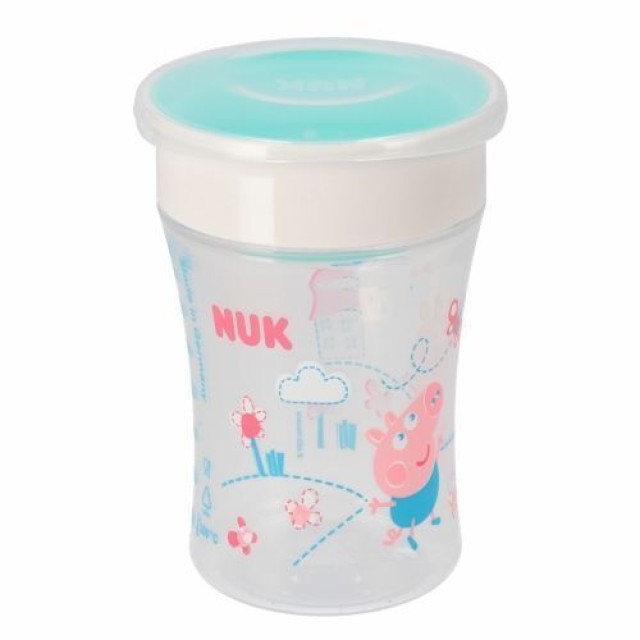 Nuk Magic Cup Peppa Pig - Ποτηράκι για 8 Μηνών με Καινοτόμο Χείλος 360°, 230ml