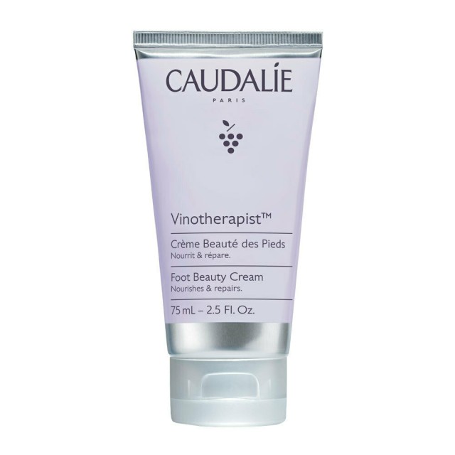 Caudalie Vinotherapist Foot Beauty Cream Επανορθωτική Κρέμα Ποδιών για Ξηρές Επιδερμίδες 75ml