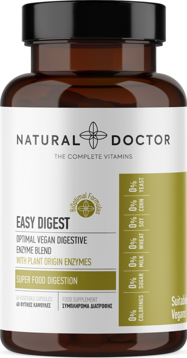 Natural Doctor Easy Digest 60 φυτικές κάψουλες