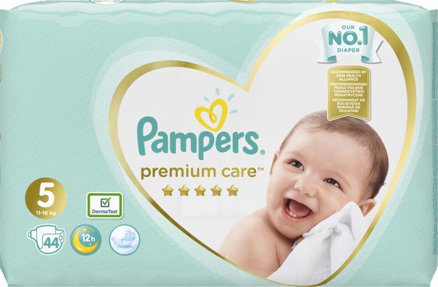 Pampers Premium Care No 5 (11-16kg) 44 τμχ