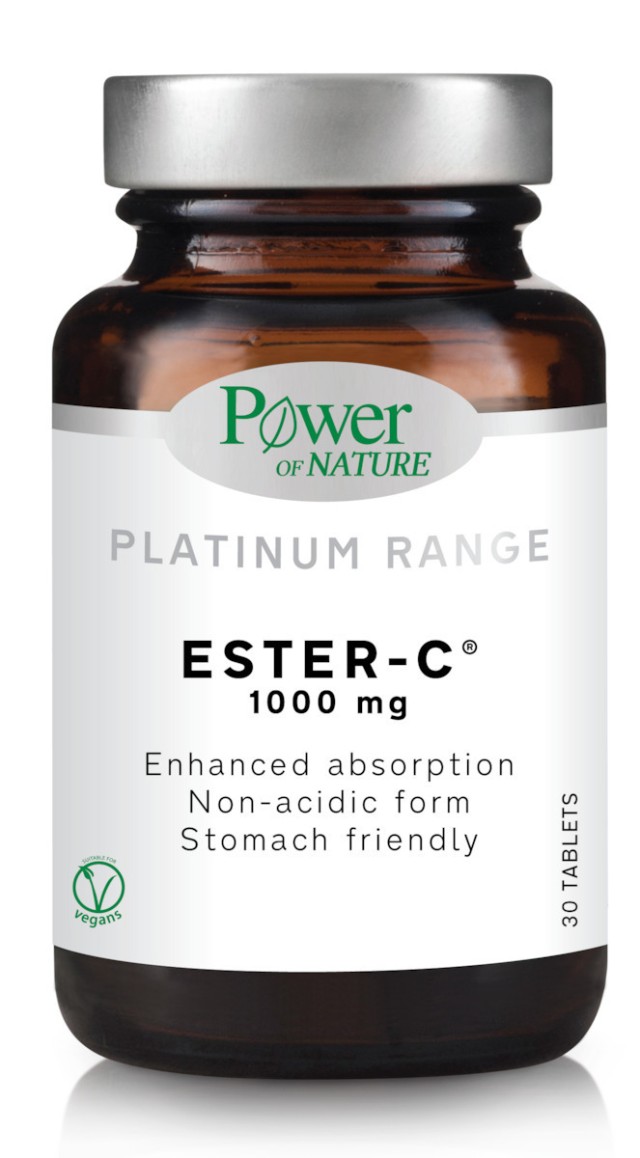 Power Health Platinum Range Ester-C Βιταμίνη για Ενέργεια & Ανοσοποιητικό 1000mg 30 ταμπλέτες