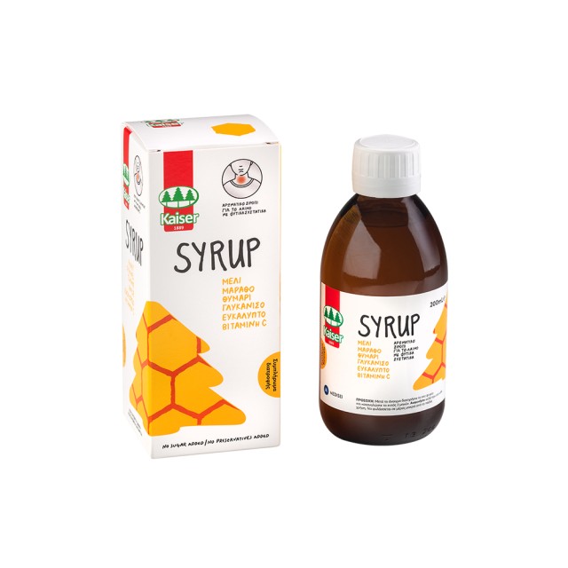 Kaiser Syrup Μέλι, Μάραθο, Θυμάρι, Γλυκάνισο, Ευκάλυπτο Βιταμίνη C 200ml