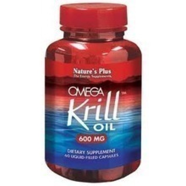 Natures Plus Omega Krill Oil 600 MG Liquid 60 κάψουλες