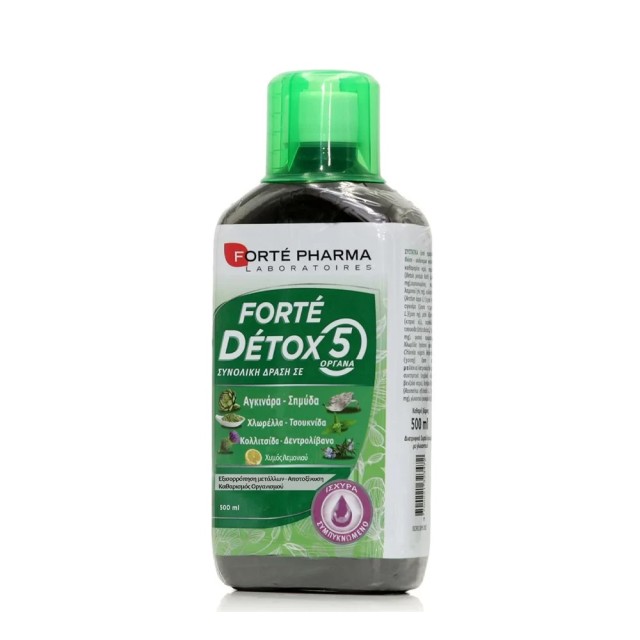 Forte Pharma Forte Detox 5 Organes Συνδυασμός Βοτάνων για Αποτοξίνωση 500ml