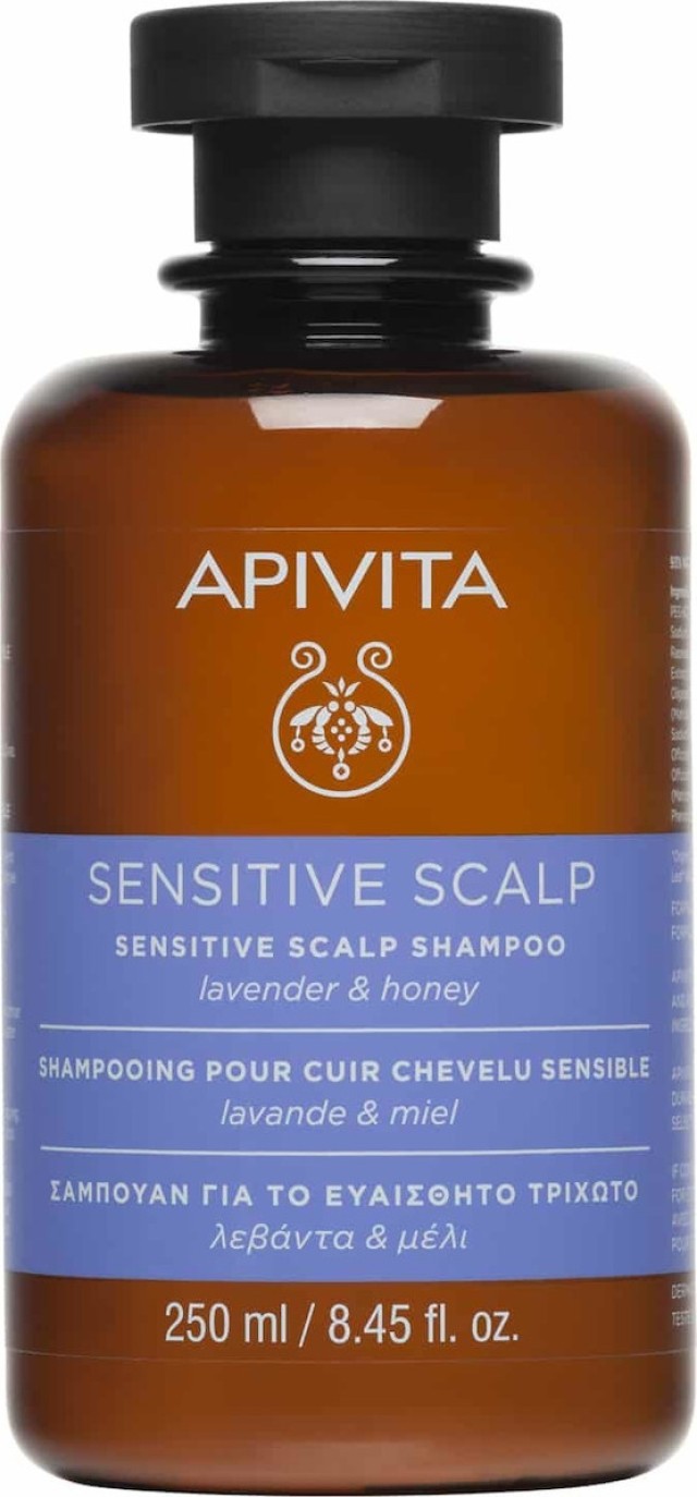 Apivita Sensitive Scalp Shampoo Σαμπουάν για το Ευαίσθητο Τριχωτό με Πρεβιοτικά & Μέλι 250ml