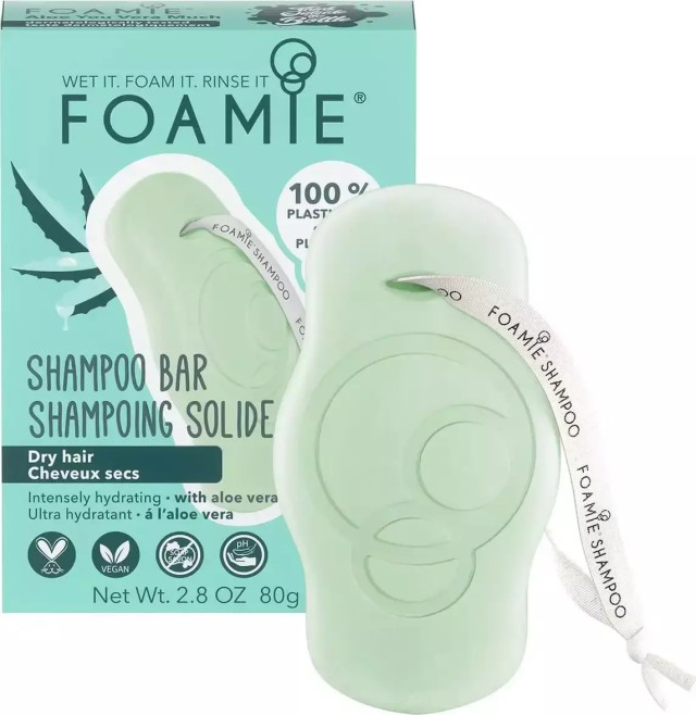 Foamie Shampoo Bar - Aloe Vera for Dry Hair Σαμπουάν για Ξηρά Μαλλιά 80gr