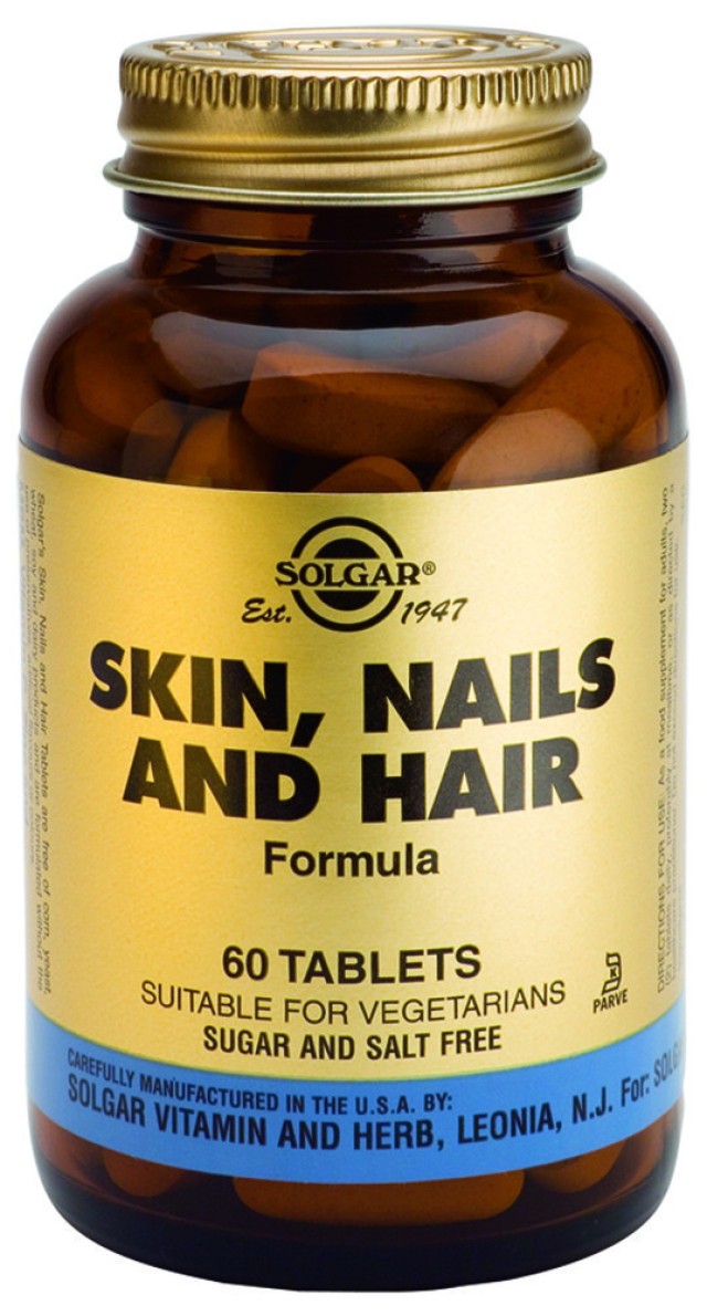 SOLGAR SKIN NAILS AND HAIR FORMULA tabs 60s