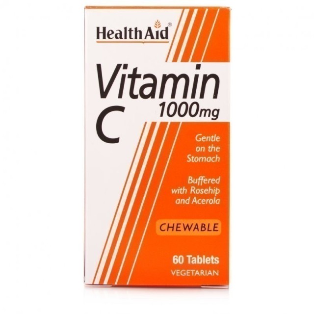 HEALTH AID Vitamin C 1000mg Chewable Orange Flavour tablets 30s