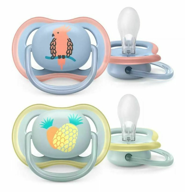 Philips Avent Ultra Air Ορθοδοντική Πιπίλα Σιλικόνης για 0-6 μηνών 2 τμχ